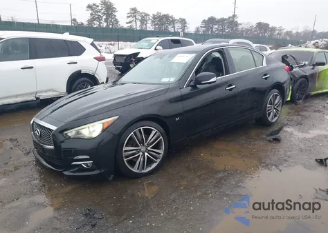 2014 Infiniti Q50 Premium from USA, damaged, VIN JN1BV7AR4EM682111